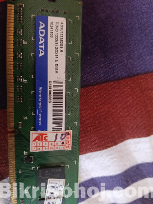 Samsung and adata 2gb+2gb ddr3 1333mhz ram